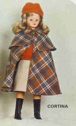Pour poupée Cathie Bella :robe de mariée 1975 (avec défauts